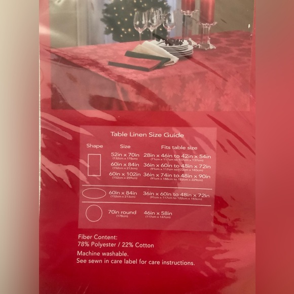 New Rectangle Table linen “Winter Joy” - Picture 4 of 6